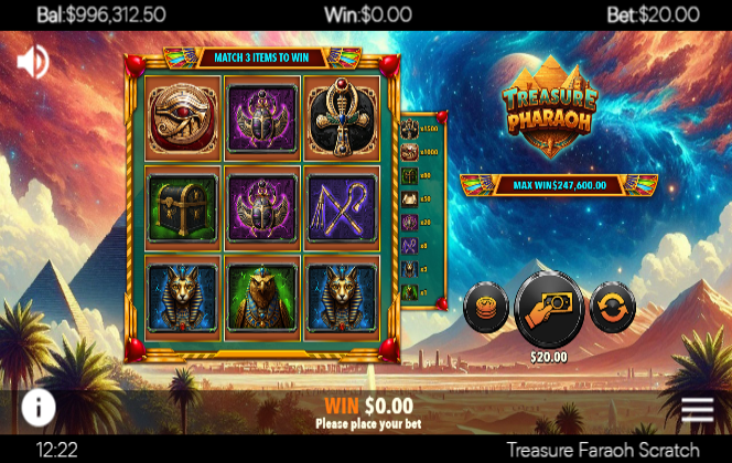 Photo gallery 1 for Treasure Faraoh game